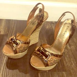 Bebe-High wedge shoes